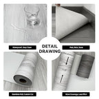 Wood Grain Peel and Stick Floor Tiles – 11.8” Width, Full Roll Length of 394" – - Image 3