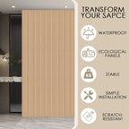 16-Pack 3D Soundproof Slat Wall Panels, Modern Faux Wood Wall Cladding - Image 4