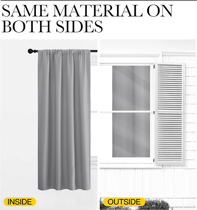 NICETOWN Short Curtains for Wide Window - Image 6