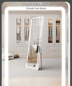 Koonmi LED Full Length Mirror, Lighted Floor Mirrors - Image 3