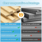 Art3d 4 Pc 96"x5.7" Wood Slat Wall Panel - Image 5