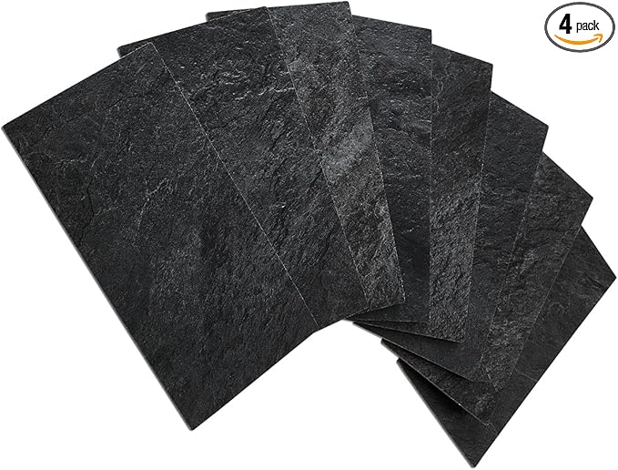 AULIGET 3" x 6" Peel and Stick Backsplash Wall Tiles, PVC Faux Stone Stick on by AULIGET