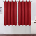 LEMOMO Bright Red Blackout Curtains 52 x 54 Inch Length/Set of 2 Curtain by Lemomo