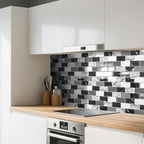 Art3d Peel and Stick Black White Grey Marble Wall Tiles – 12"x12" Thicker - Image 2