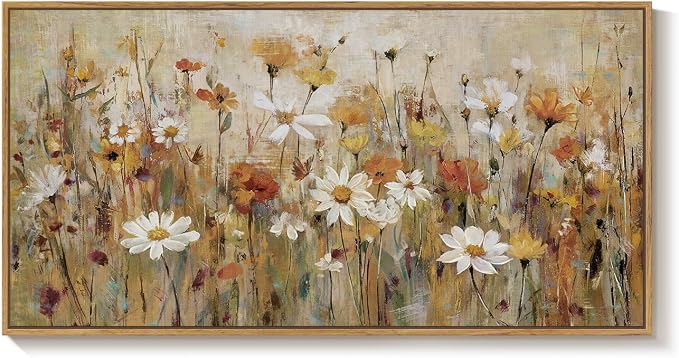 Large Framed Vintage Botanical Wall Art - Image 8