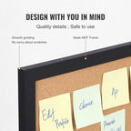 VEVOR Cork Board for Walls, Double-Sided Cork 24" x 18" Bulletin Board Vision - Image 5