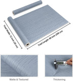 CRE8TIVE Grasscloth Peel and Stick Wallpaper Textured Blue Grass Cloth - Image 8