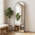 Sweetcrispy 58"x19" Arched Full Length Mirror, Leaning or Standing Full Body - Image 2