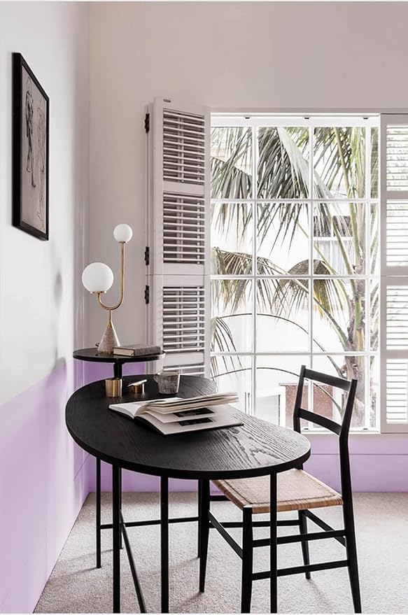 Dimoon 236''x17.7'' Purple Peel and Stick Wallpaper Contact Paper Modern Self - Image 5