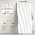 TONOR 8 Pack Large Acoustic Panels, 47.2" X 23.6" X 0.35" Acoustical Wall Panel - Image 2