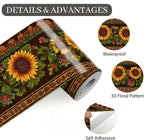 Sunflower Wallpaper Border 196x4 Inch Peel and Stick Wall Border Removable - Image 9