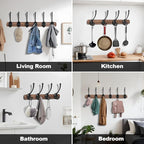 Wall Hooks for Hanging, 20-Pcs Heavy Duty Metal Coat Hooks, for Living Room - Image 2