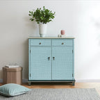 Teal Wallpaper Grasscloth Peel and Stick Wallpaper 17.7inch x 118.1inch Teal - Image 3