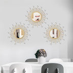 3 Pack Metal Mirrors for Wall Sunburst Wall Mirrors Home Décor Decorative - Image 5