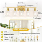 Indoi 5-Light Bathroom Vanity Light - Image 8