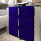 FunStick Sapphire Blue Fabric Wallpaper Peel and Stick Soft Velvet Fabrics - Image 3
