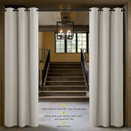 NICETOWN Natural Door Curtain for Doorway Privacy, Curtains 132 Inch Length - Image 2