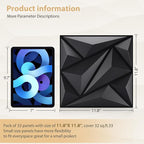 Heikki 30 Pack 3D Wall Panel for Interior Wall Décor, PVC Flower Textured Wall - Image 4