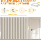 100% Blackout Room Divider Curtains Screen Partitions - Image 3