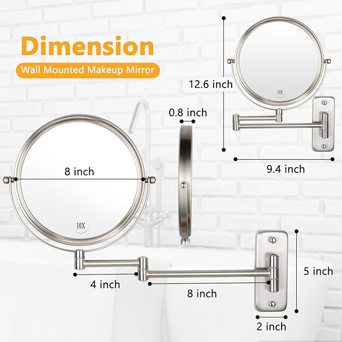 Wall Mounted Makeup Mirror - Image 4