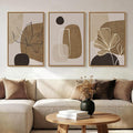 Large Framed Neutral Boho Wall Art by Cuspin