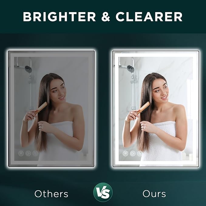 LED Bathroom Mirror 24"x 32" - Image 2