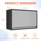 Garage Wall Cabinet, Floating Metal Wall Cabinet - Image 3