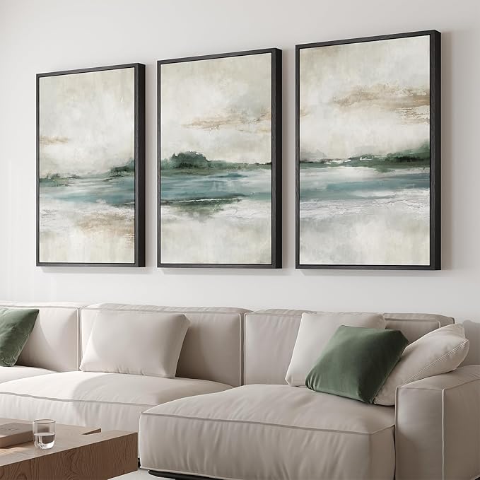 Large Framed Abstract Nature Landscape Wall Art - Image 2