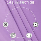 LEMOMO Blackout Curtains 52 x 45 inch Lavender Curtains Set of 2 Panels/Thermal - Image 4