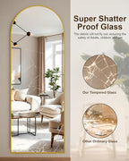 59"x16" Floor Mirror Full Length, Arched Full Length Mirror - Image 5