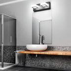 Ralbay 2 Lights Black Modern Bathroom Vanity Light Acrylic LED Modern Black - Image 4