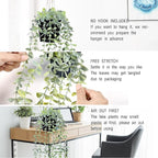 Waipfaru 2Pcs Fake Hanging Plants - Image 4