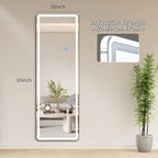 Koonmi Full Length Mirror with LED Lights, Big Mirror - Image 8