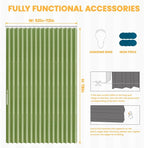 AJAZZ 100% Blackout Magnetic Door Curtain Accordion Door Accordion Doors - Image 2