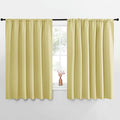 NICETOWN Blackout Curtains for Bedroom, Paler Yellow, 1 Pair, 70 by 63-inch by NICETOWN