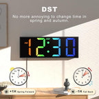 JALL 12'' Large Digital Wall Clock, Big LED Number Dispaly, RGB Colors - Image 5