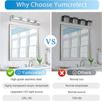 LED Vanity Lights for Bathroom 4 Light Bathroom Lamp over Vanity 27Inch Bathoom - Image 3