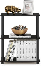 Furinno TURN-S-TUBE Storage Shelves, 3-Tier Book Shelf, Corner Shelf, Toolless - Image 4