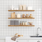 RALGEND Floating Shelves for Wall, 39.4" Long Wall Shelf Set of 3 - Image 7