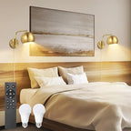 VATONI Wall Sconce with Remote Control, Plug in Wall Sconces Dimming 0-100% and - Image 7