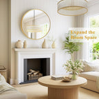 Fabuday Round Gold Mirror for Wall - Image 3
