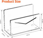 FUCDTEFC Acrylic Mail Holder, Vertical Envelope Mail Holder - Image 2