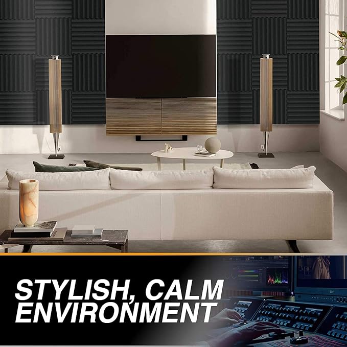 52 Pack Acoustic Panels 1 X 12 X 12 Inches - Image 5