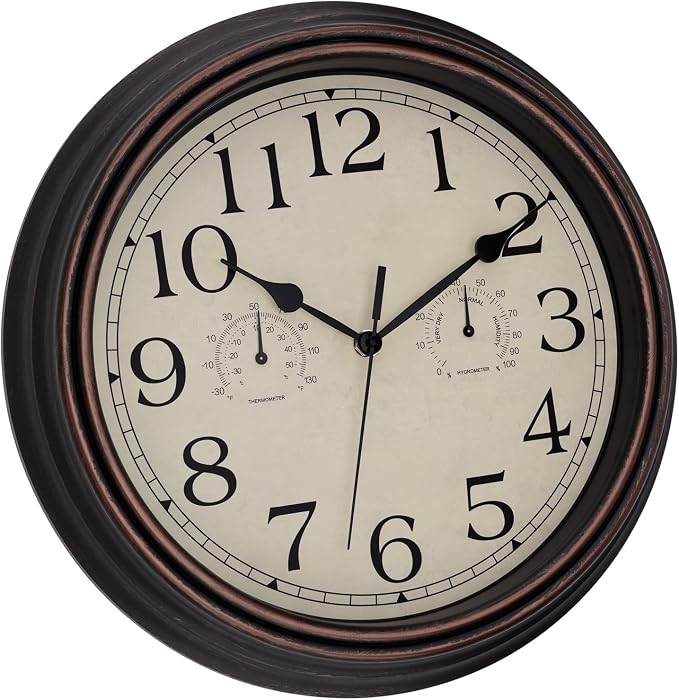 Foxtop Indoor Outdoor Waterproof Wall Clock - Image 5