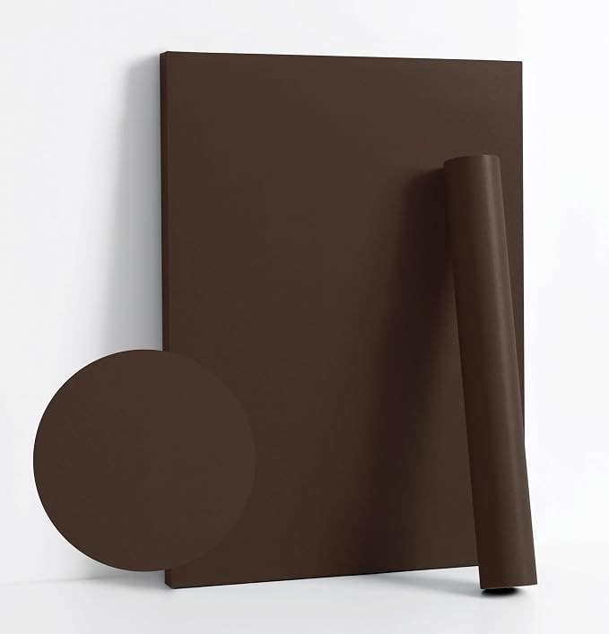 Dimoon 236.2''x17.7''Coffee Brown Peel and Stick Wallpaper Contact Paper Modern by DIYYOURMOON
