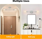 FadimiKoo 2-Light Brushed Nickel Bathroom Vanity Light - Image 3