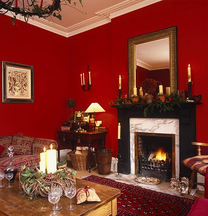 Abyssaly Red Wallpaper Peel and Stick Removable Self Adhesive Embossed Silk - Image 7