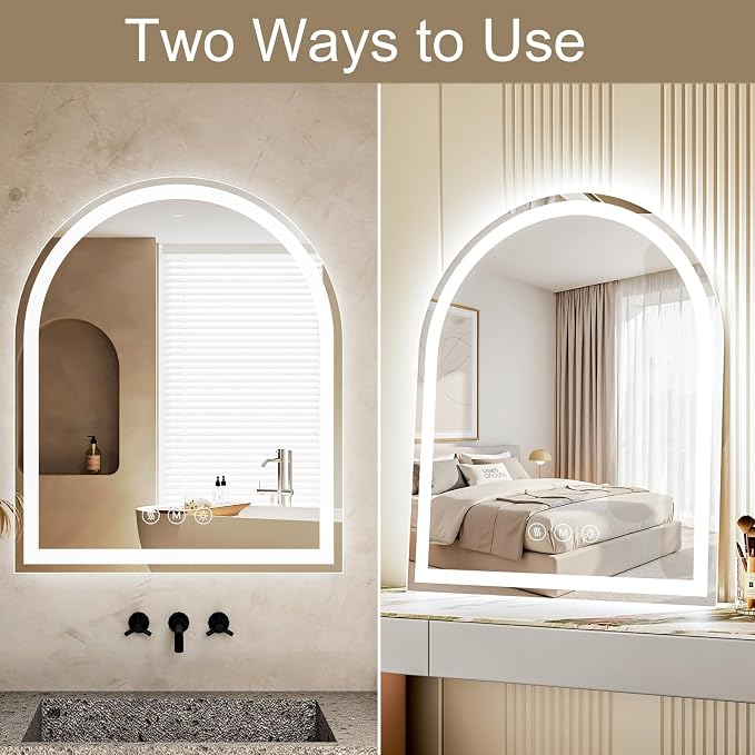 Arched LED Bathroom Mirrors - Image 6