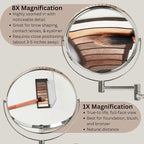 JERDON Wall-Mounted Magnifying Mirror - Image 5