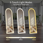 Koonmi Full Length Mirror with LED Lights 65"x26" with Dimming & 3 Color - Image 5